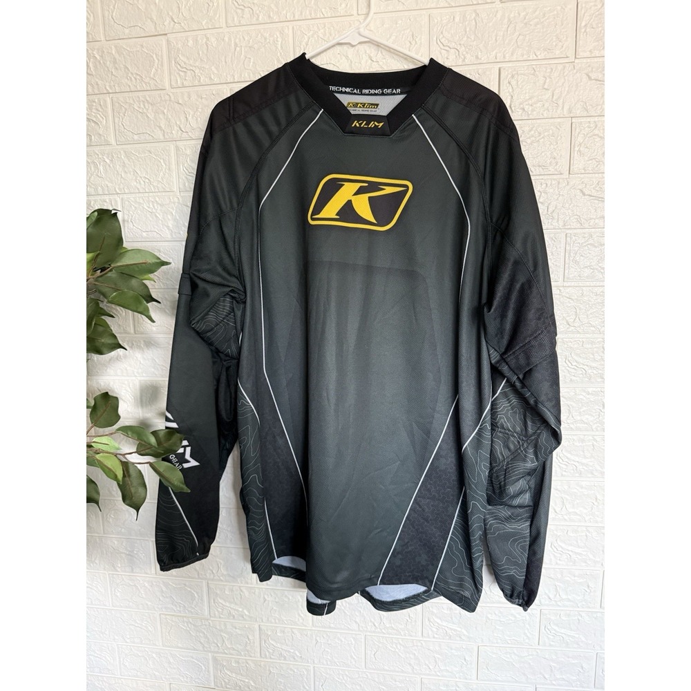 Klim TRG Shirt Mens Large Padded Motorcycle Bike Graphic Pullover Long Sleeve